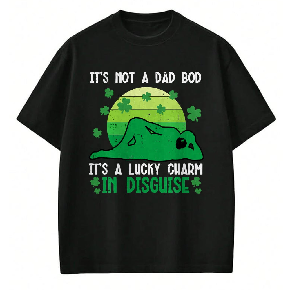 Gift for Dad Shirt, Funny Dad Unisex T-Shirt/Hoodie/Sweatshirt HLT00 – St Patricks Day Not Dad Bod Lucky Charm Saint Pattys Men T-Shirt