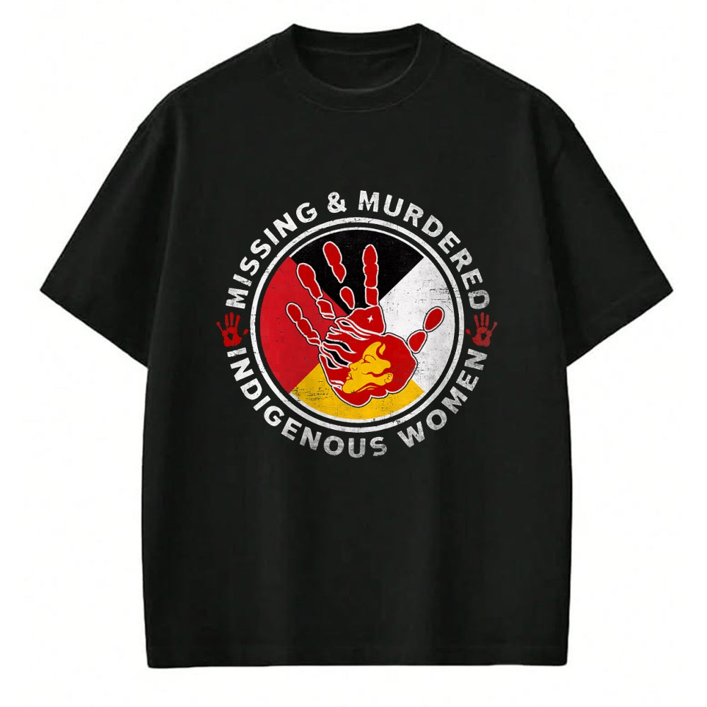 Native American T-Shirts, Vintage Native American Unisex T-Shirt/Hoodie/Sweatshirt HLT00 - MMIW Missing & Murdered Indigenous Women Red Hand