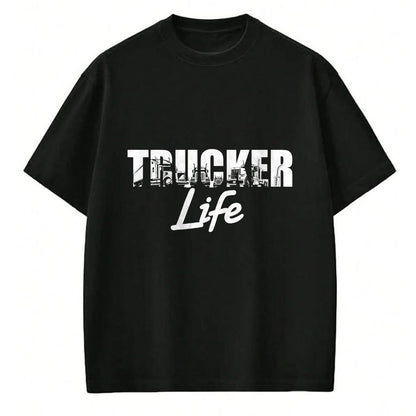 Best Truck Driver Life Shirt, Funny Trucker UnisexT-Shirt/Hoodie/Sweatshirt HLT00 - Truck Driver Trucker Life T-Shirt (1)