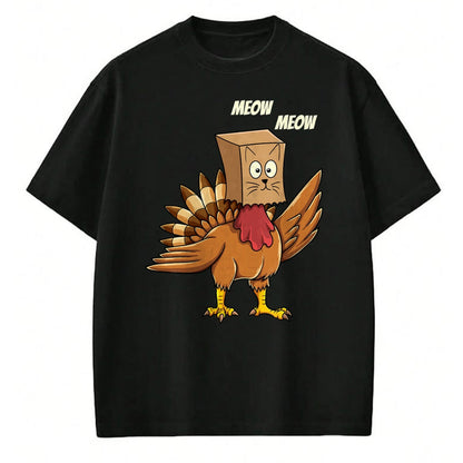 Best Thanksgiving Family Shirt , Funny Thanksgiving UnisexT-Shirt/Hoodie/Sweatshirt HLT00 - Thanksgiving Turkey Cat Meow Funny Men Women Thanksgiving T-Shirt