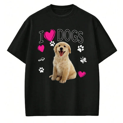Dog Love Shirt, Dog Lover Gift T-Shirt/Hoodie/Sweatshirt HLT00 - I Love Dogs Shirt - Golden Labrador retriever t shirt T-Shirt