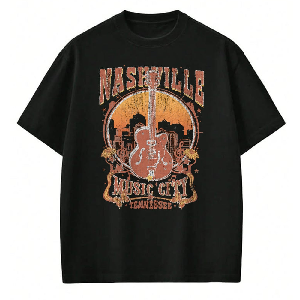 Guitar Lover Shirt, Funny Guitar UnisexT-Shirt/Hoodie/Sweatshirt HLT00 - Nashville Tennessee Guitar Country Music City Guitarist Gift T-Shirt