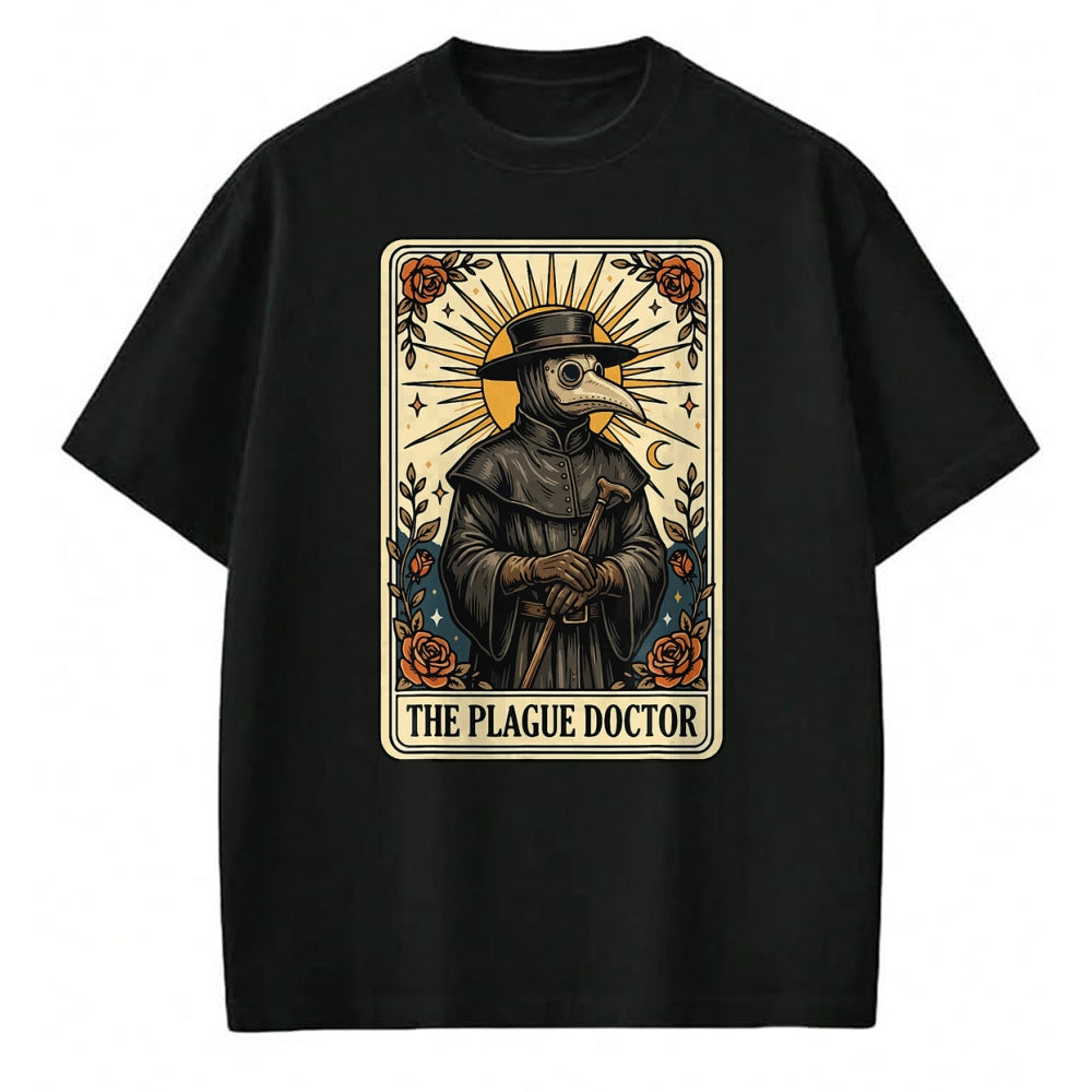 Best Doctor Shirt, Funny Doctor UnisexT-Shirt/Hoodie/Sweatshirt HLT00 - Plague Doctor Tarot Card Gothic T-Shirt