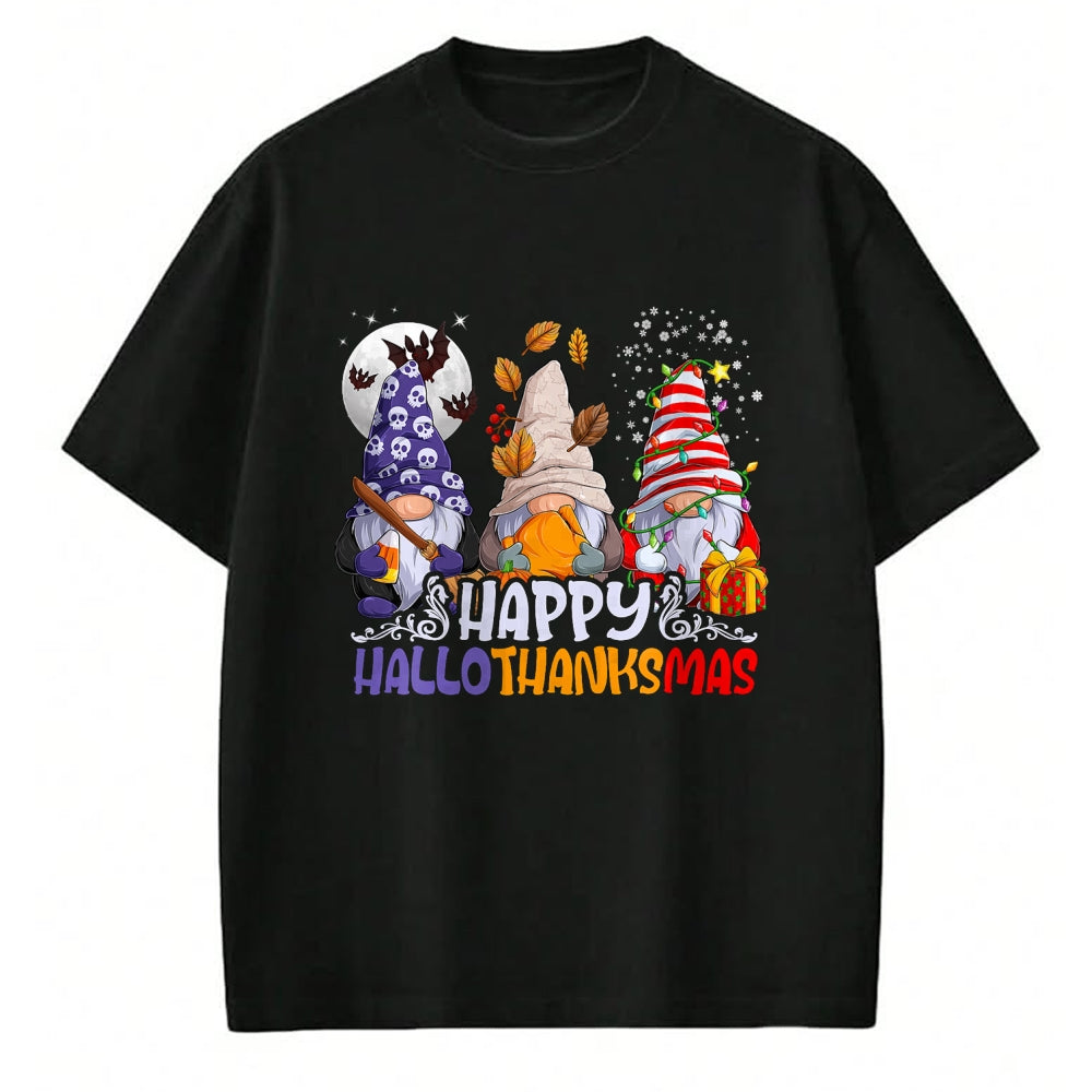 Best Thanksgiving Family Shirt , Funny Thanksgiving UnisexT-Shirt/Hoodie/Sweatshirt HLT00 - HalloThanksMas Gnomes Halloween Thanksgiving Christmas Happy T-Shirt