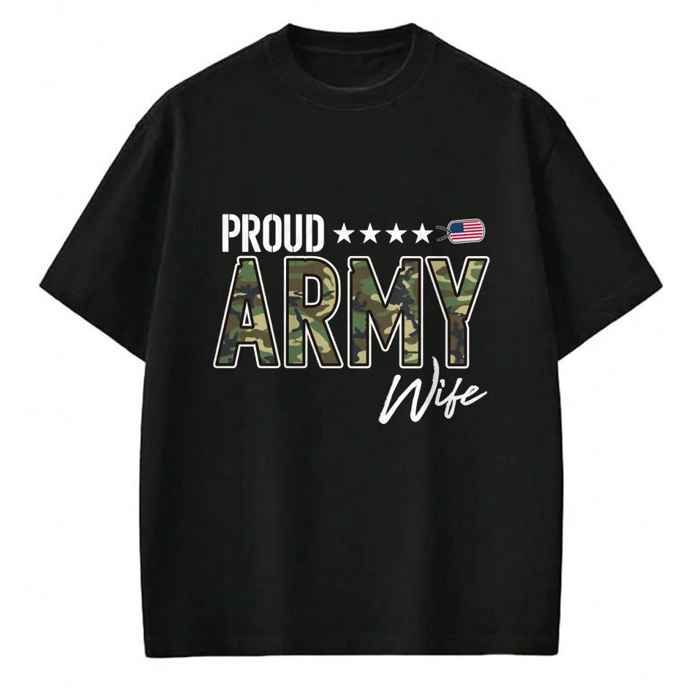 Best Wife Shirt, Wife and Husband Unisex T-Shirt/Hoodie/Sweatshirt HLT00 - Gift for wife T shirt, lucky wife   OCP Proud Army Wife Pullover Hoodie