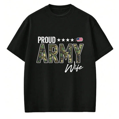Best Wife Shirt, Wife and Husband Unisex T-Shirt/Hoodie/Sweatshirt HLT00 - Gift for wife T shirt, lucky wife   OCP Proud Army Wife Pullover Hoodie