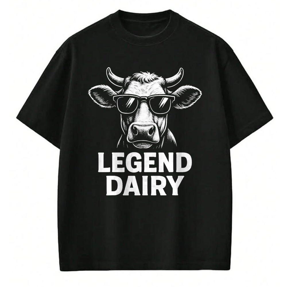 Best Farmer Life Shirt, Funny Farmer UnisexT-Shirt/Hoodie/Sweatshirt HLT00 - Legend Dairy Cool Cow Sunglasses Funny Farming Cow Pun T-Shirt