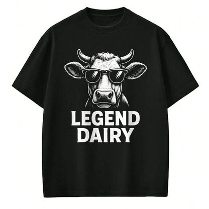 Best Farmer Life Shirt, Funny Farmer UnisexT-Shirt/Hoodie/Sweatshirt HLT00 - Legend Dairy Cool Cow Sunglasses Funny Farming Cow Pun T-Shirt