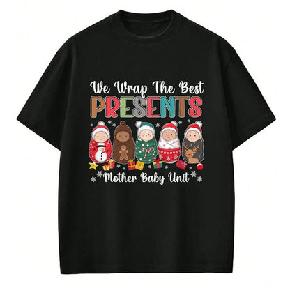 Funny Nurse Shirt, Nurse Unisex T-Shirt/Hoodie/Sweatshirt HLT00 - Mother Baby Nurse Christmas Mom Baby Nursing Groovy T-Shirt (2)