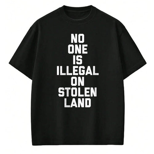 Native American T-Shirts, Vintage Native American Unisex T-Shirt/Hoodie/Sweatshirt HLT00 - No One Is Illegal On Stolen Land NATIVE AMERICAN INDIAN