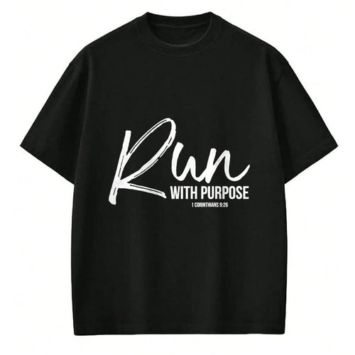 Christian Tee, Christian Faith Unisex T-Shirt/Hoodie/Sweatshirt HLT00 - Run With Purpose Shirt 1 Corinthians 926 Christian Running T-Shirt