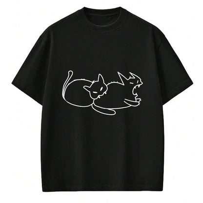 Cat Love Shirt, Funny Cat Lover Gift UnisexT-Shirt/Hoodie/Sweatshirt HLT00 - Funny Cat Biting Cat from Butt Cats Love Cat Biting Cat T-Shirt