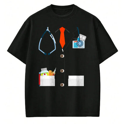 Best Doctor Shirt, Funny Doctor UnisexT-Shirt/Hoodie/Sweatshirt HLT00 - Doctor White Lab Coat Funny Halloween Costume for Men Women T-Shirt