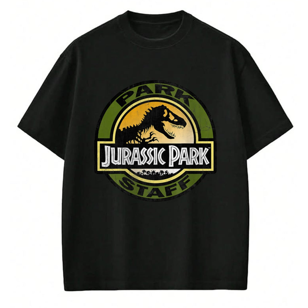 Best Dinosaur Lover Shirt, Funny Dinosaur UnisexT-Shirt/Hoodie/Sweatshirt HLT00 - Jurassic Park Staff Retro Distressed Logo Graphic T-Shirt T-Shirt