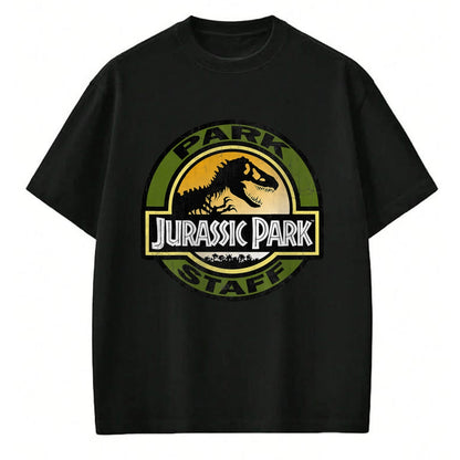 Best Dinosaur Lover Shirt, Funny Dinosaur UnisexT-Shirt/Hoodie/Sweatshirt HLT00 - Jurassic Park Staff Retro Distressed Logo Graphic T-Shirt T-Shirt