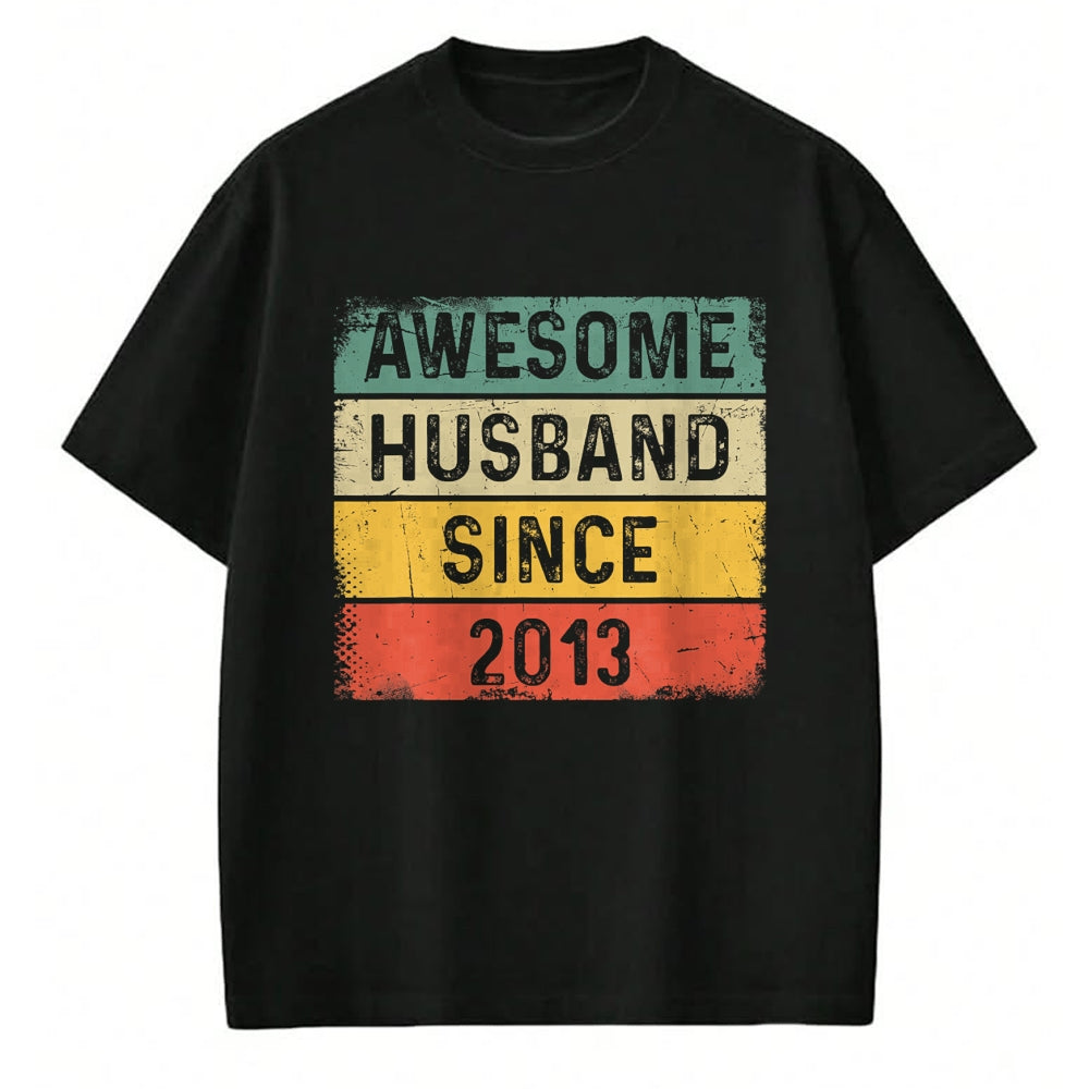 Best Wife Shirt, Wife and Husband Unisex T-Shirt/Hoodie/Sweatshirt HLT00 - 11th Wedding Anniversary Epic Awesome Husband Since 2013 T-Shirt (1)