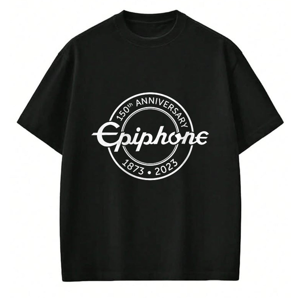 Guitar Lover Shirt, Funny Guitar UnisexT-Shirt/Hoodie/Sweatshirt HLT00 - Epiphone 150th Anniversary T-Shirt - Guitar Apparel - Unisex-Adults, Unisex-Kids - Black - Small - S