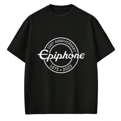 Guitar Lover Shirt, Funny Guitar UnisexT-Shirt/Hoodie/Sweatshirt HLT00 - Epiphone 150th Anniversary T-Shirt - Guitar Apparel - Unisex-Adults, Unisex-Kids - Black - Small - S