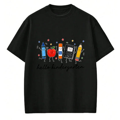 Best Teacher Shirt, Funny Teacher UnisexT-Shirt/Hoodie/Sweatshirt HLT00 - Back to School Teachers Doodles Crayon Hello Kindergarten T-Shirt
