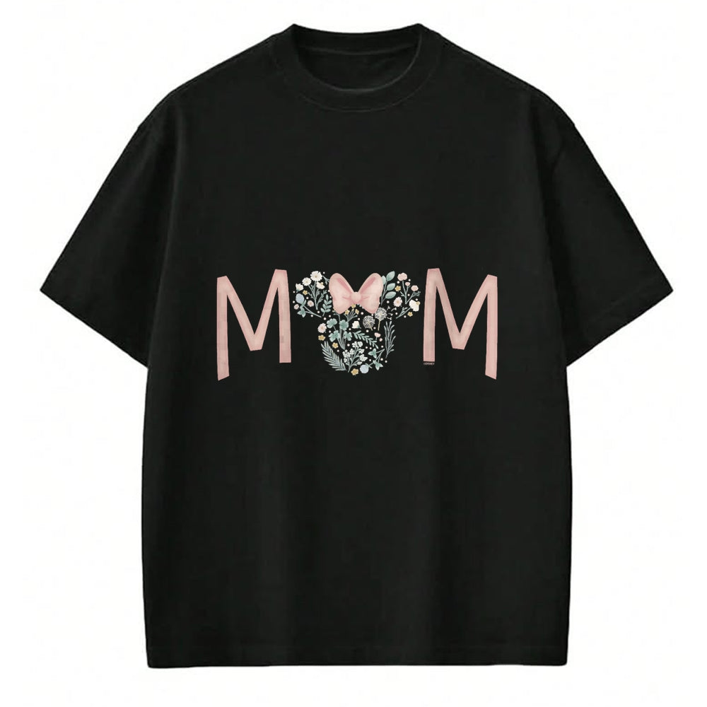 Gift for Mom Shirt, Funny Mom Unisex T-Shirt/Hoodie/Sweatshirt HLT00 - Disney Minnie Mouse Spring Florals Mom T-Shirt
