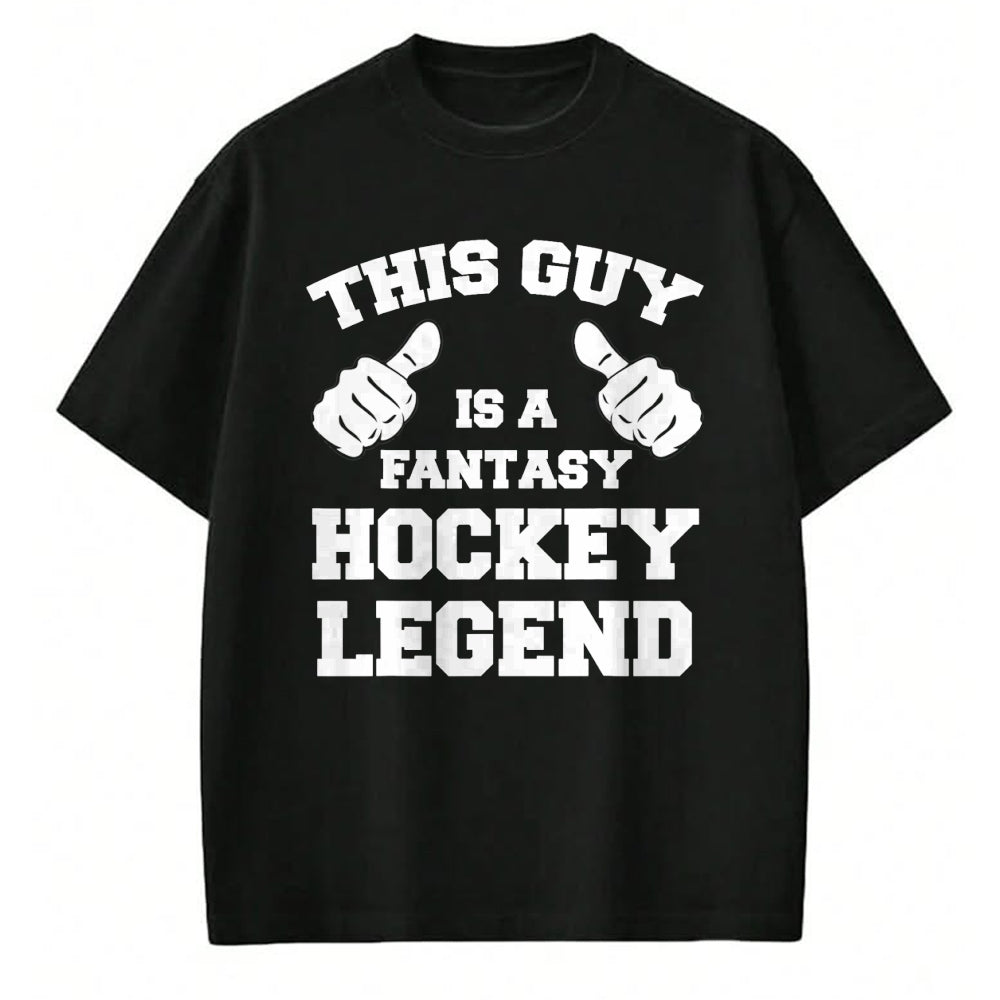 Best Wife Shirt, Wife and Husband Unisex T-Shirt/Hoodie/Sweatshirt HLT00 - This Guy Is A Fantasy Hockey Legend Sports Gaming T-Shirt