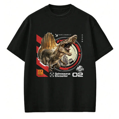 Best Dinosaur Lover Shirt, Funny Dinosaur UnisexT-Shirt/Hoodie/Sweatshirt HLT00 - Jurassic World Rebirth Spinosaurus Encounter T-Shirt