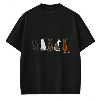 Cat Love Shirt, Funny Cat Lover Gift UnisexT-Shirt/Hoodie/Sweatshirt HLT00 - I Love Cats for Cat Lovers T-Shirt