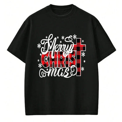 Christian Tee, Christian Faith Unisex T-Shirt/Hoodie/Sweatshirt HLT00 - Merry Christ Mas Christian Jesus Christmas PJs Xmas Pajamas T-Shirt