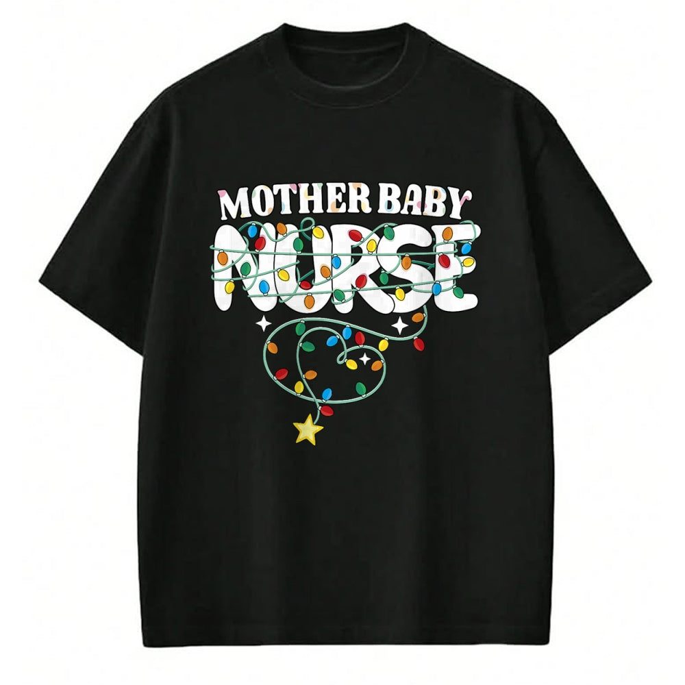 Funny Nurse Shirt, Nurse Unisex T-Shirt/Hoodie/Sweatshirt HLT00 - Mother Baby Nurse Christmas Tree Mom Baby Nurse Xmas Party T-Shirt