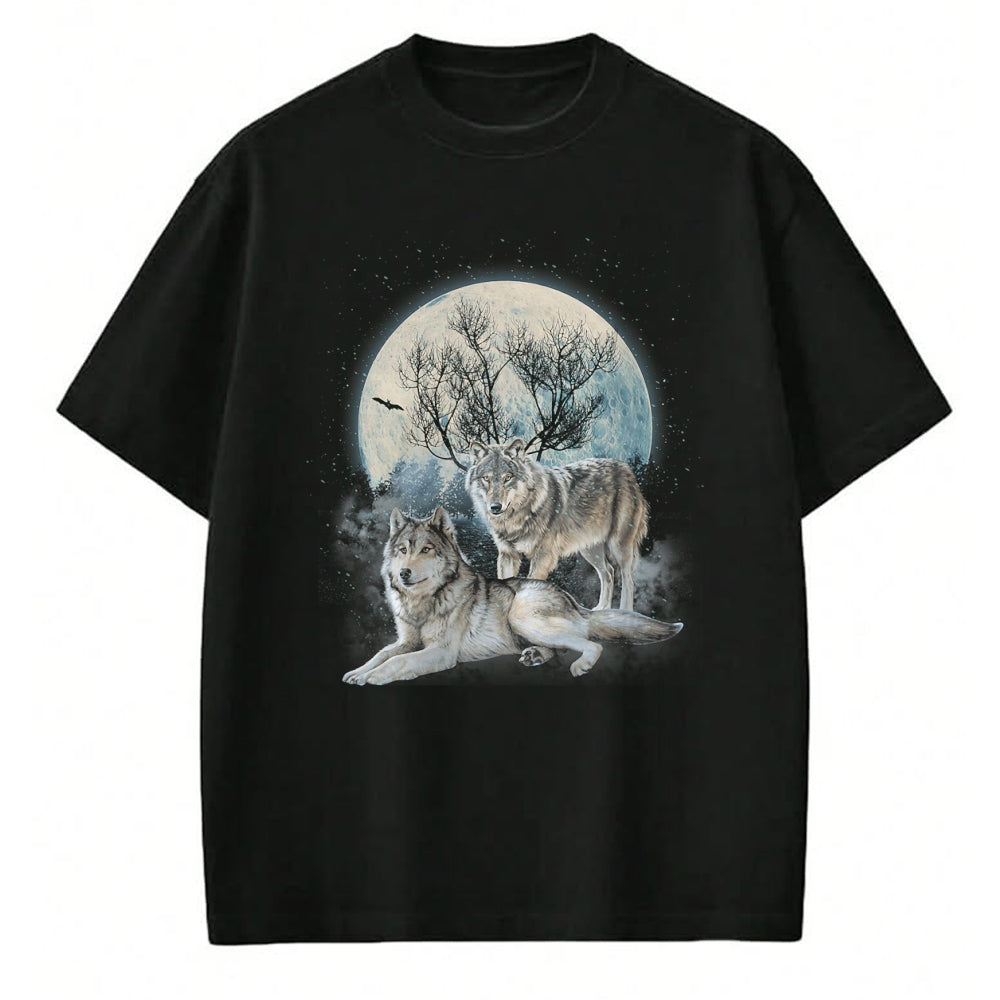 Native American T-Shirts, Vintage Native American Unisex T-Shirt/Hoodie/Sweatshirt HLT00 - The Mountain Wolf Native American Wolf Wolves Lover
