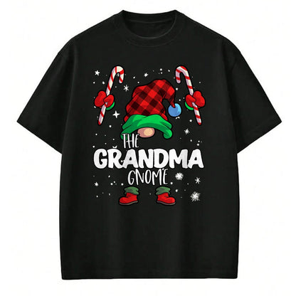 Best Grandma Shirt, Proud Grandma Unisex T-Shirt/Hoodie/Sweatshirt HLT00 - Grandma Gnome Red Buffalo Plaid Matching Family Christmas T-Shirt