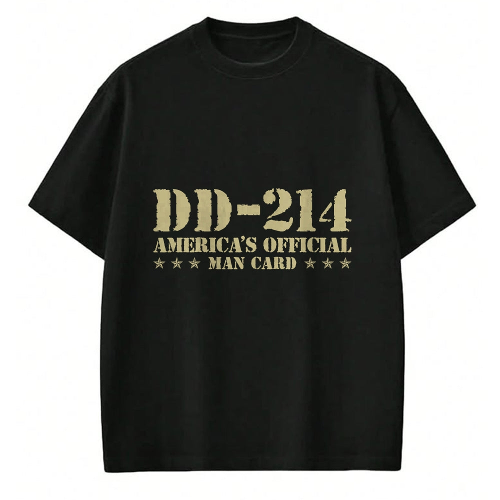 Proud Veteran Shirt, Funny Veteran UnisexT-Shirt/Hoodie/Sweatshirt HLT00 - DD-214 America_s Official Man Card Veteran Day Retro Army T-Shirt