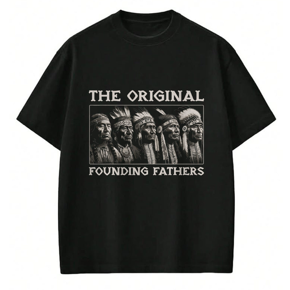 Native American T-Shirts, Vintage Native American Unisex T-Shirt/Hoodie/Sweatshirt HLT00 - The Original Founding Fathers Vintage Native American Indian (1)