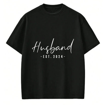 Best Wife Shirt, Wife and Husband Unisex T-Shirt/Hoodie/Sweatshirt HLT00 - Husband Est 2024 Just Married Honeymoon Hubby Wedding Couple T-Shirt