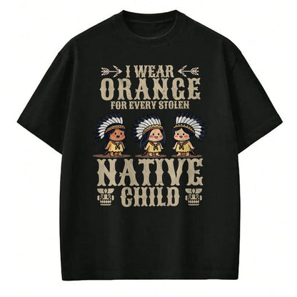 Native American T-Shirts, Vintage Native American Unisex T-Shirt/Hoodie/Sweatshirt HLT00 - I Wear Orange For Every American Native Child Indian Pride (5)