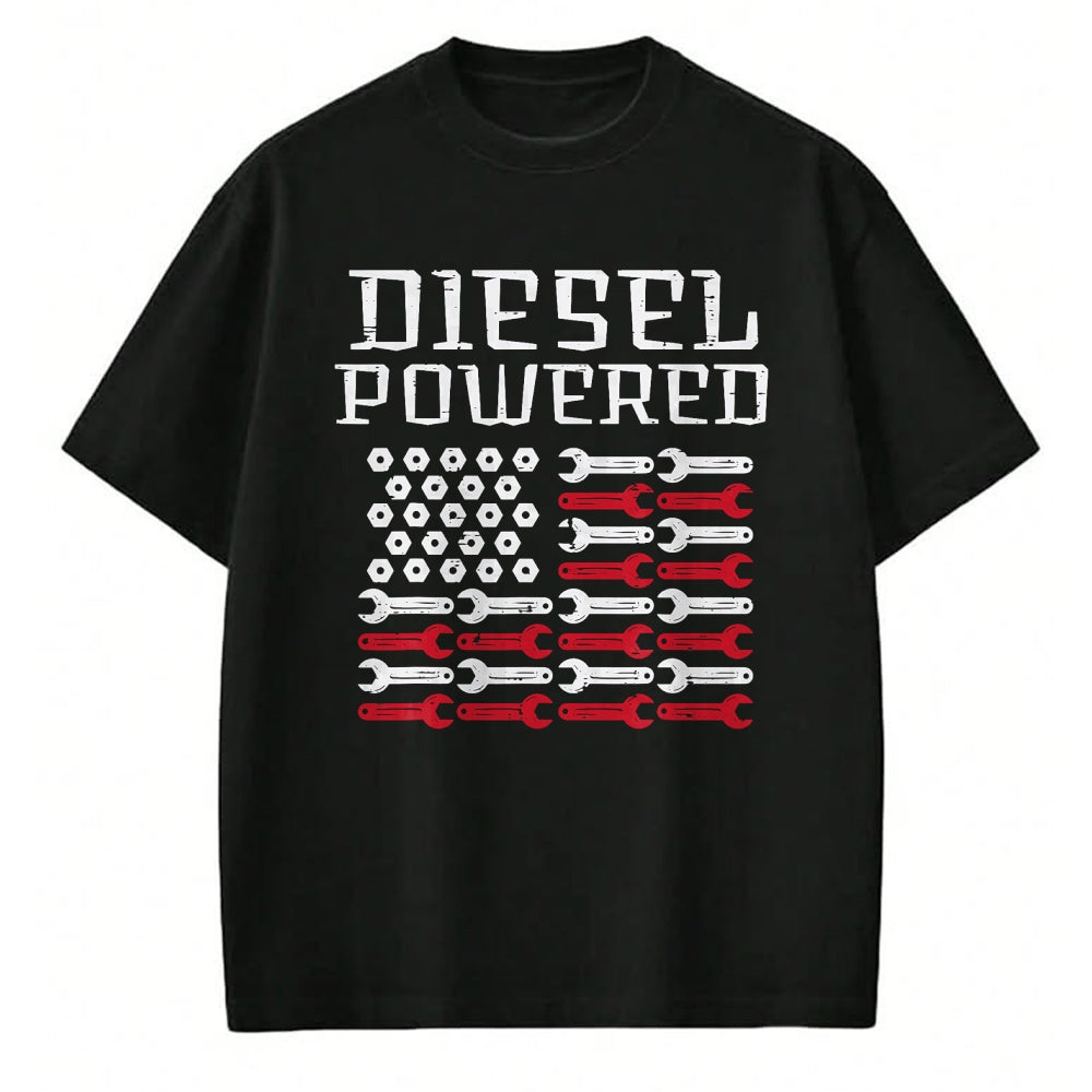 Best Mechanic Life Shirt, Funny Mechanic UnisexT-Shirt/Hoodie/Sweatshirt HLT00 - Diesel Powered US Flag Auto Mechanic Patriot Men Women Kids T-Shirt