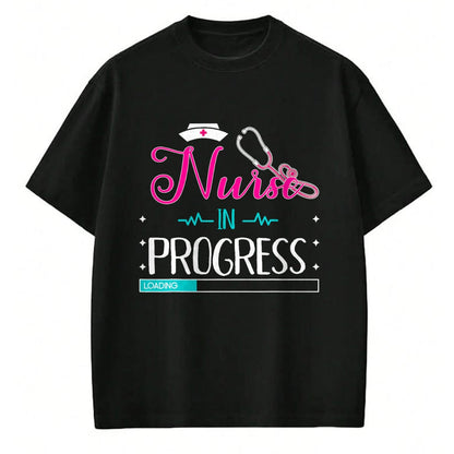 Funny Nurse Shirt, Nurse Unisex T-Shirt/Hoodie/Sweatshirt HLT00 - Nurse In Progress Loading Training Nursing Student T-Shirt