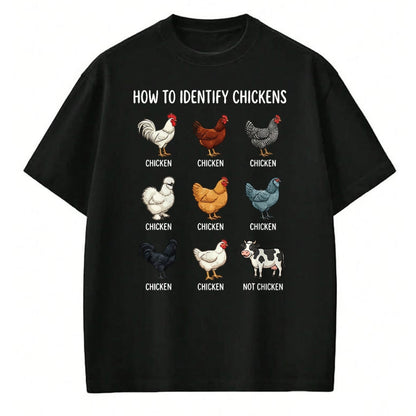 Best Farmer Life Shirt, Funny Farmer UnisexT-Shirt/Hoodie/Sweatshirt HLT00 - How to Identify Chickens T-Shirt