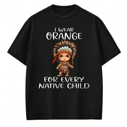 Native American T-Shirts, Vintage Native American Unisex T-Shirt/Hoodie/Sweatshirt HLT00 - Wear orange for every American native child Indian Pride