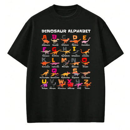 Best Dinosaur Lover Shirt, Funny Dinosaur UnisexT-Shirt/Hoodie/Sweatshirt HLT00 - Types of Dinosaurs Alphabet A-Z ABC Dino Identification T-Shirt (3)