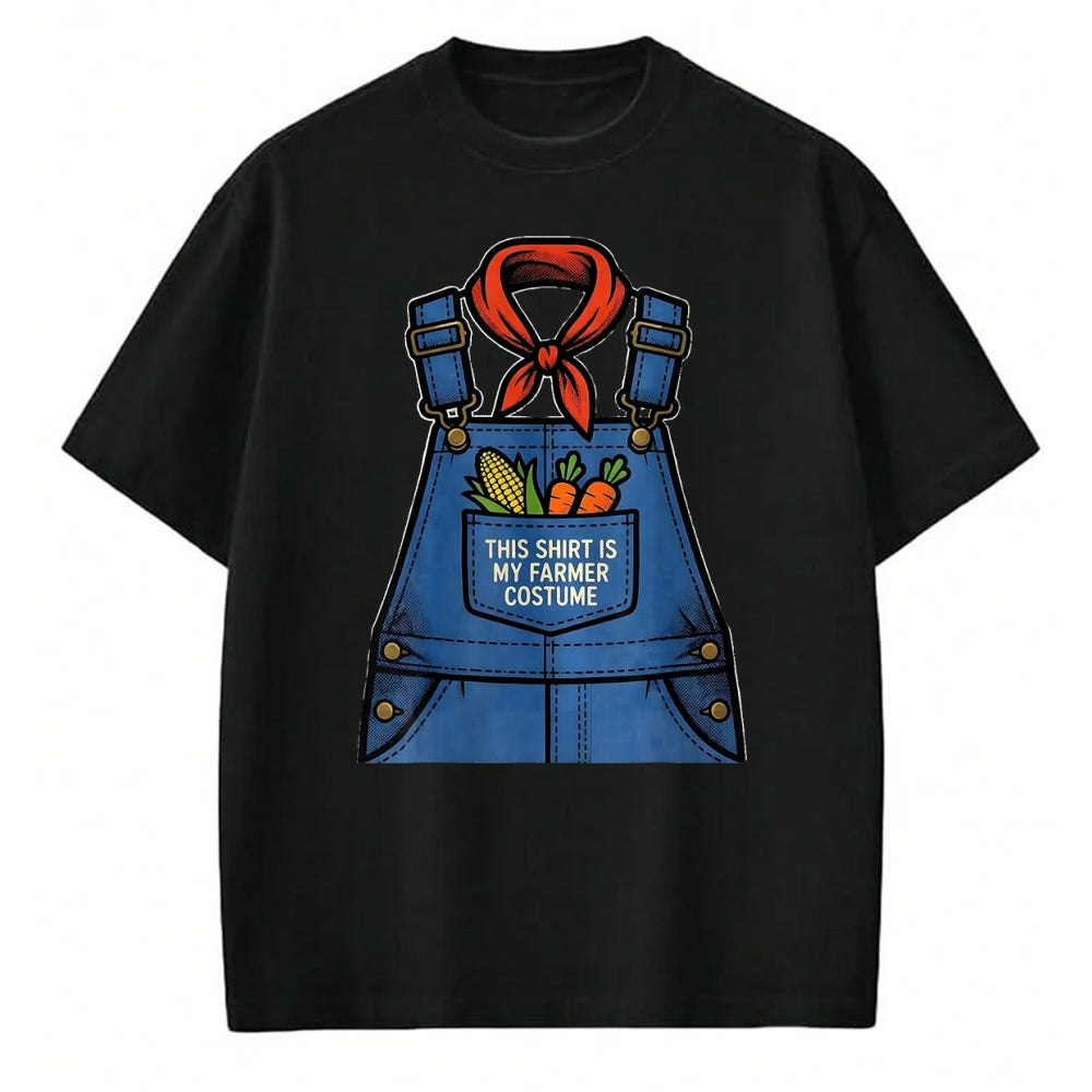 Best Farmer Life Shirt, Funny Farmer UnisexT-Shirt/Hoodie/Sweatshirt HLT00 - This Shirt Is My Farmer Costume Funny Halloween Overalls T-Shirt, Women, Heather Grey, X-Large