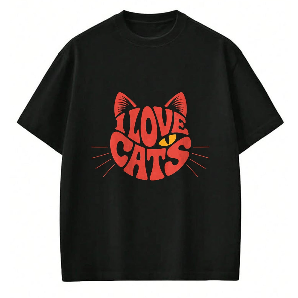 Cat Love Shirt, Funny Cat Lover Gift UnisexT-Shirt/Hoodie/Sweatshirt HLT00 - I Love Cats T-Shirt