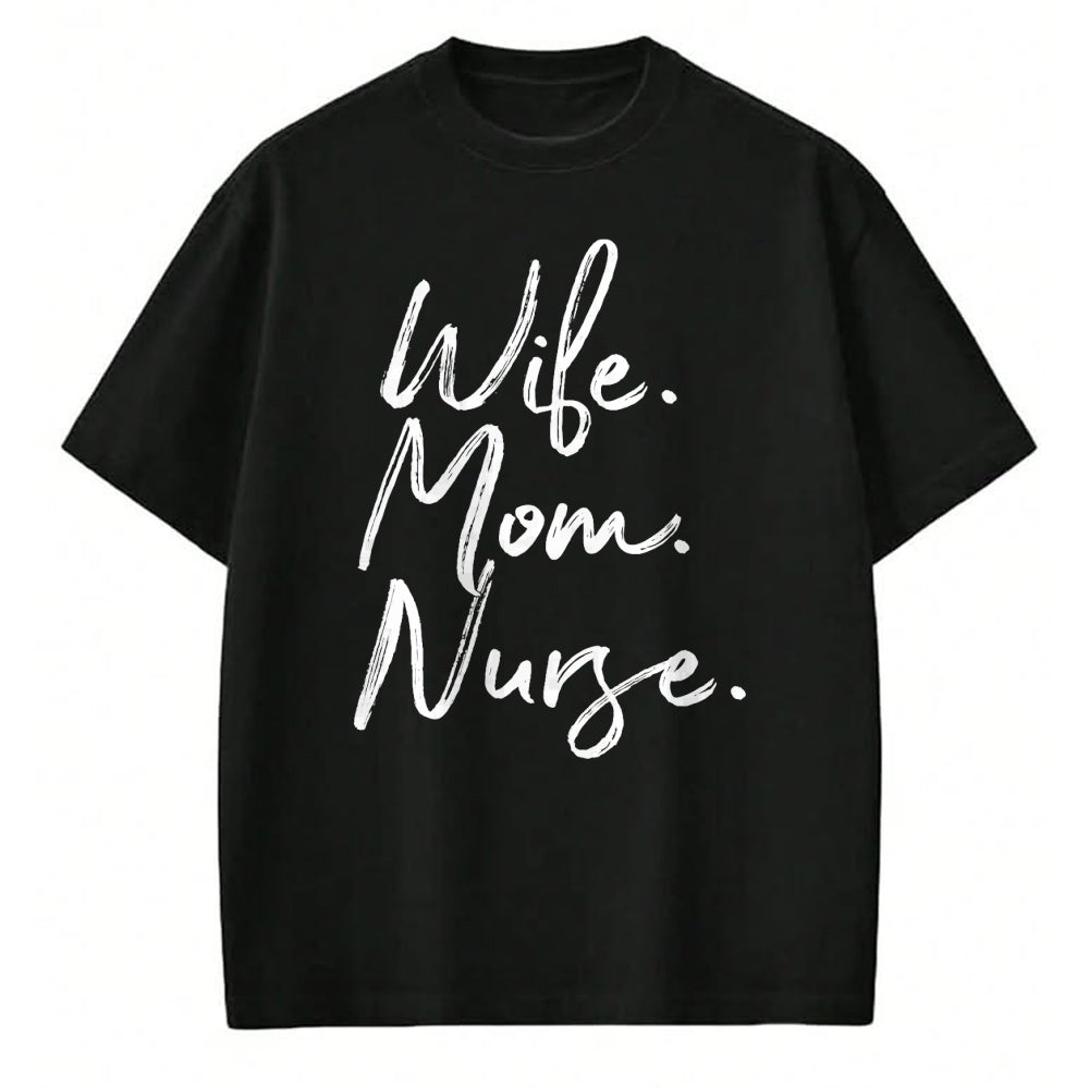 Funny Nurse Shirt, Nurse Unisex T-Shirt/Hoodie/Sweatshirt HLT00 - Wife Mom Nurse TShirt Nurse Appreciation RN Gift Week T-Shirt