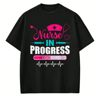 Funny Nurse Shirt, Nurse Unisex T-Shirt/Hoodie/Sweatshirt HLT00 - Nurse In Progress Nurse Funny Nursing School T-Shirt