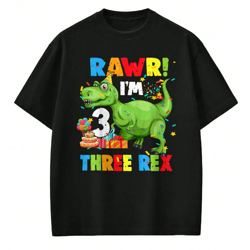 Best Dinosaur Lover Shirt, Funny Dinosaur UnisexT-Shirt/Hoodie/Sweatshirt HLT00 - Three Rex Birthday Party Outfit Dinosaur 3 Year Old Boy Tee T-Shirt