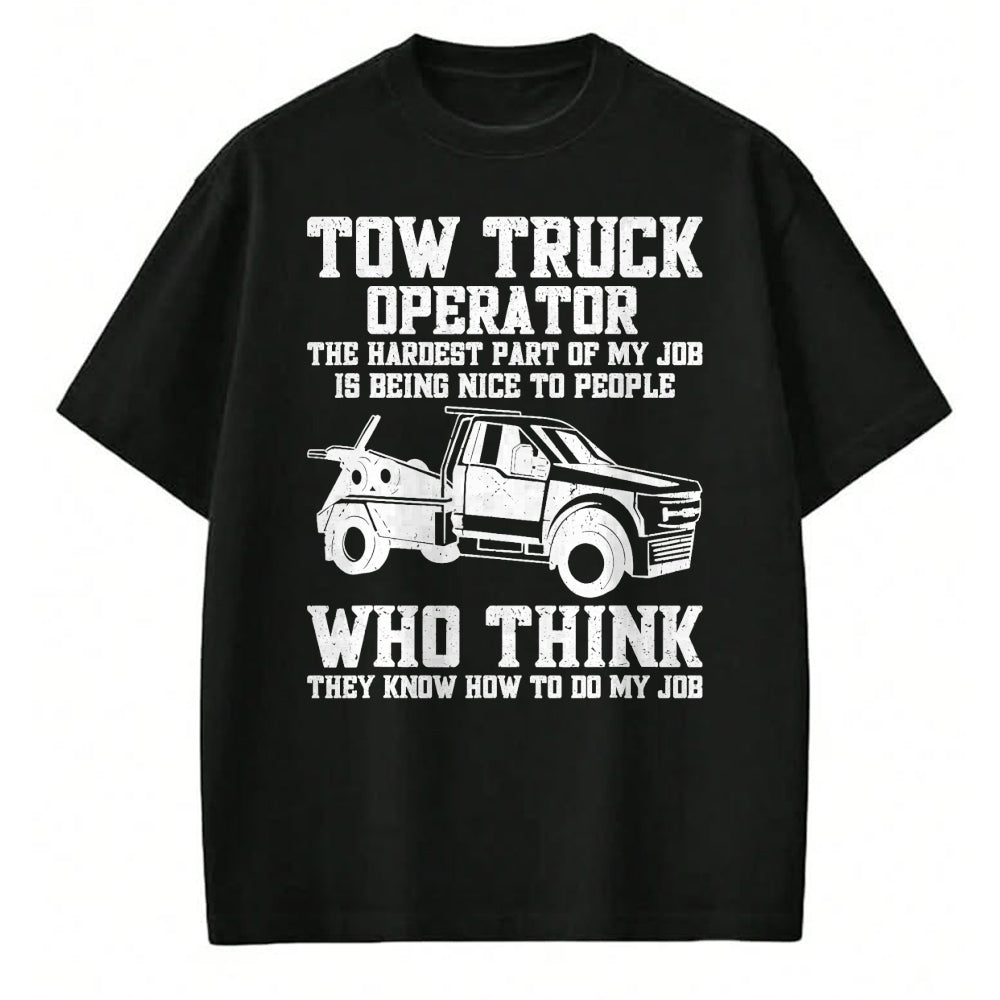 Best Truck Driver Life Shirt, Funny Trucker UnisexT-Shirt/Hoodie/Sweatshirt HLT00 - Funny Tow Truck Driver & Tow Operator Wrecker T-Shirt (1)