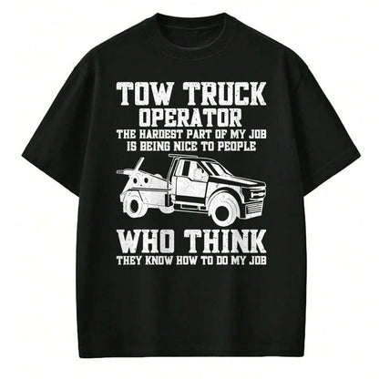 Best Truck Driver Life Shirt, Funny Trucker UnisexT-Shirt/Hoodie/Sweatshirt HLT00 - Funny Tow Truck Driver & Tow Operator Wrecker T-Shirt (1)