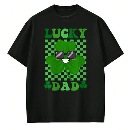 Gift for Dad Shirt, Funny Dad Unisex T-Shirt/Hoodie/Sweatshirt HLT00 – Lucky Dad Rainbow St Patricks Day Lucky Dad T-Shirt