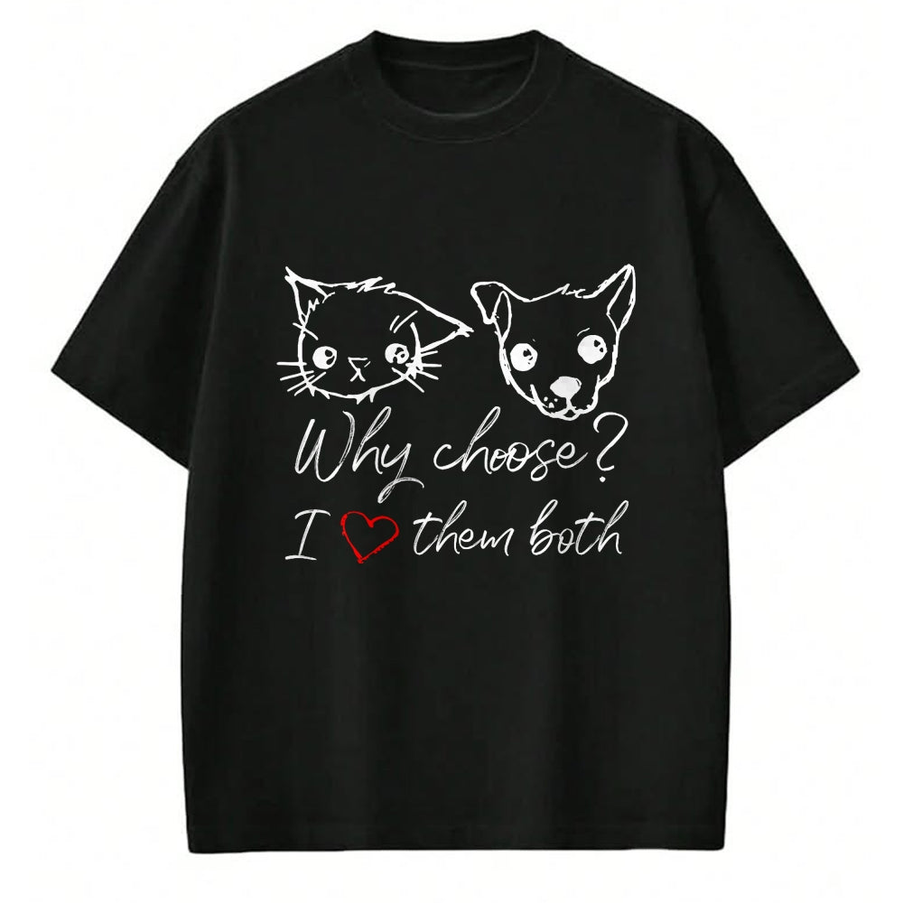Cat Love Shirt, Funny Cat Lover Gift UnisexT-Shirt/Hoodie/Sweatshirt HLT00 - Cat and Dog Lover I Love Puppies and Kittens T-Shirt (1)