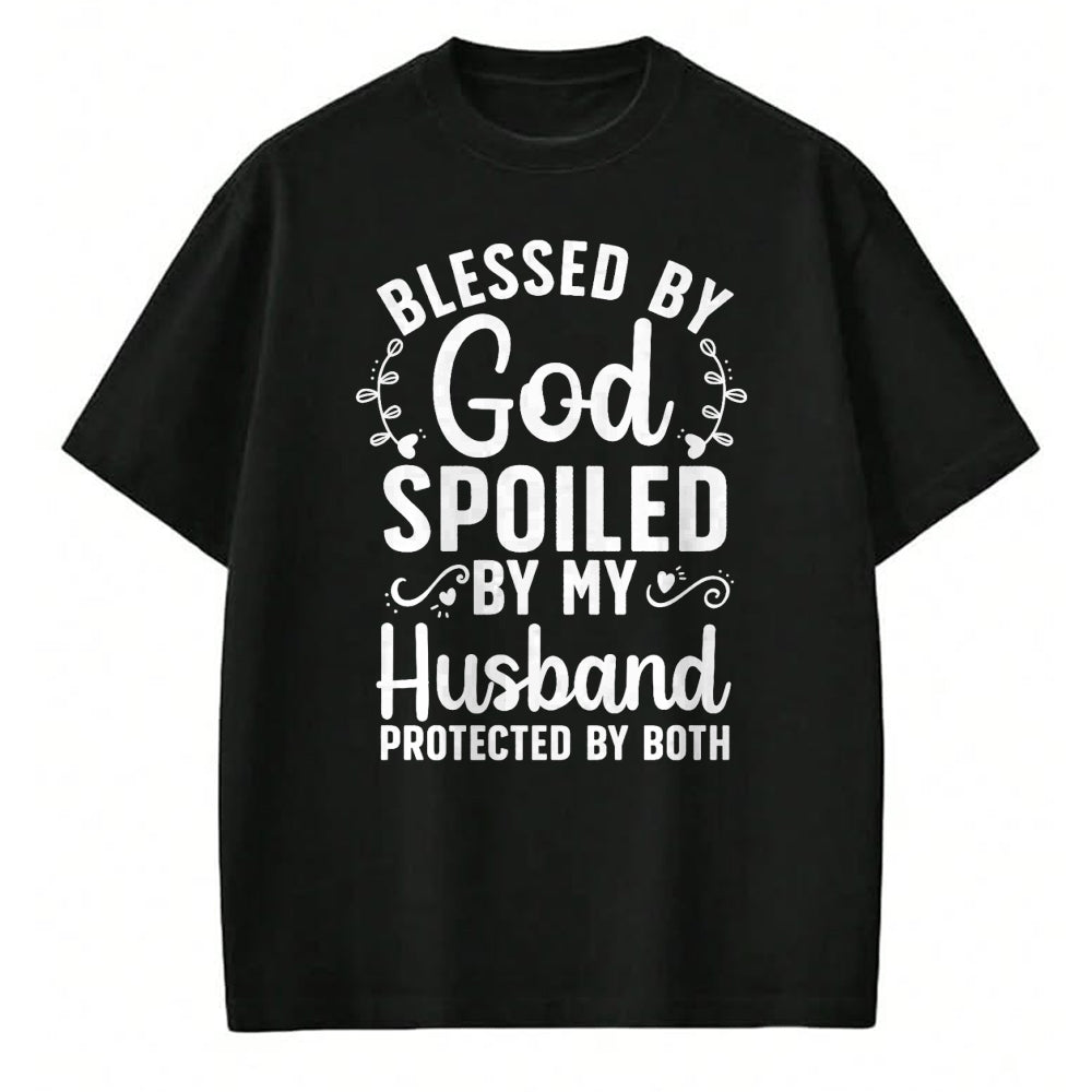 Best Wife Shirt, Wife and Husband Unisex T-Shirt/Hoodie/Sweatshirt HLT00 - Gift for wife T shirt, spoiled wife   Funny Spoiled Wife Art For Women Girls Husband Spoiled Wife Pr (11)
